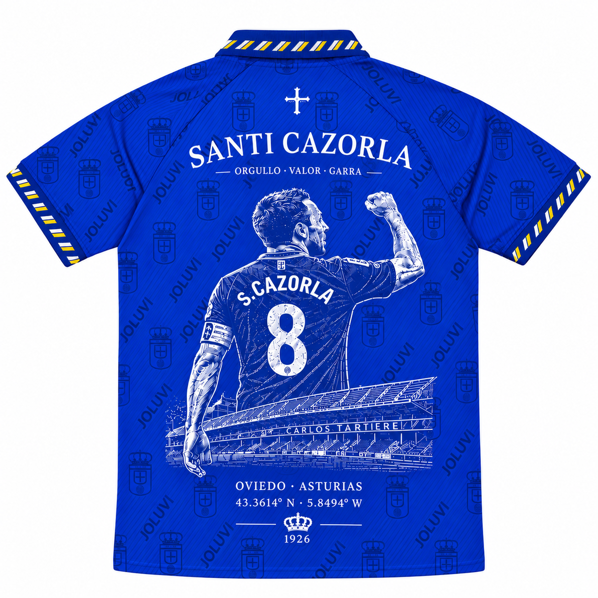CAMISETA OVIEDO X SANTI CAZORLA