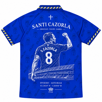 CAMISETA OVIEDO X SANTI CAZORLA